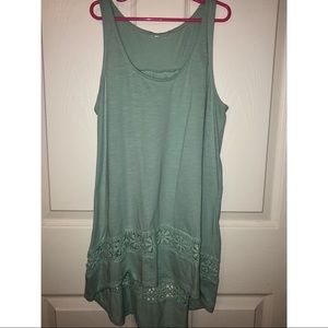 Teal tank top